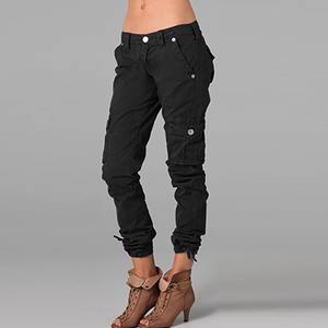 <b>Summer</b> Stylish Custom Woman <b>Trousers</b> Manufacturer Slim Fit 100% Cotton Jogger Multi-Pocket Trending Cargo Pants <b>Women</b> - Product Image 5