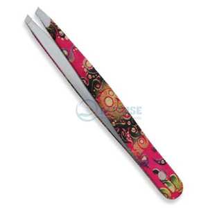 Pince à épiler professionnelle de vente chaude pointe inclinée pointe gravée outil de sourcils et de sourcils pour hommes et femmes - Product Image 6