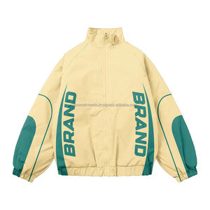 ชุดวอร์มกันลมผ้าโพลีเอสเตอร์พรีเมียม 130 GSM ผ้าทอเนื้อเบา ดีไซน์แผงสีหลากหลาย พร้อมโลโก้แบบรีดร้อนตามสั่ง - Product Image 1