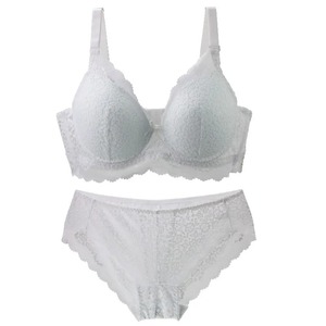 เซ็ตชุดชั้นในสุดเซ็กซี่สำหรับผู้หญิงชุดชั้นในลูกไม้สีพื้นชุดชั้นในใส่สบาย - Product Image 2