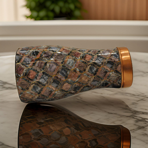 Haute qualité nouvelle conception Meena imprimé cuivre bouteille d'eau carafe de chevet 100% étanche chambre cuivre pot couvercle - Product Image 3