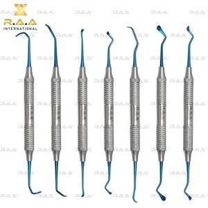 R.A.A. INTERNATIONAL RAA-102 Ensemble de 7 pièces d'élévateurs périostaux de classe I pour sinus lift, implant dentaire, chirurgie et orthodontie, légers, CE - Product Image 5