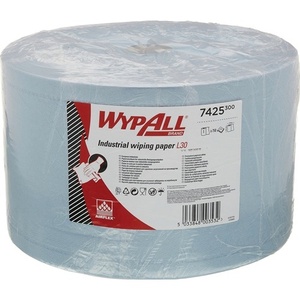 WYPALL L30 ULTRA 7425 <b>Blue</b> Cleaning Cloth 3-Ply Perforated <b>Roll</b> Approx. 380x235mm From KIMBERLY-CLARK - Product Image 1