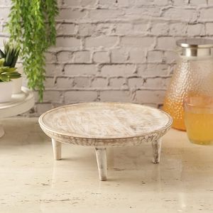 Plateau de service décoratif en bois pour restaurant, fête de mariage avec logo personnalisé à bas prix - Product Image 4