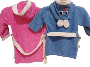 ผ้าฝ้ายตุรกีผ้าเช็ดตัวเด็กเสื้อคลุมอาบน้ําเสื้อคลุมชุดเครื่องแป้งพร้อมหมวกชายหาด ห้องน้ํา สระว่ายน้ํา ตัวเลือกสีสําหรับใช้ในบ้าน ตัวเลือกขนาด - Product Image 3