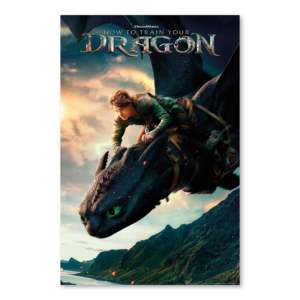 How to Train Your Dragon Live Action Movie Hiccup Wall Art Modern Design Made of Paper - Product Image 1