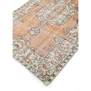 Tapis en laine vintage 9x12 rouge-orange noué à la main, motif médaillon, pour la décoration de la maison, salon, couloir, chambre, forme rectangulaire - Product Image 2