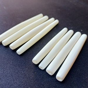 Perles de pipe à cheveux en os sculptées à la main sur mesure de taille 3 et 4 pouces, idéales pour les créateurs de bijoux et les magasins de perles pour la revente - Product Image 4