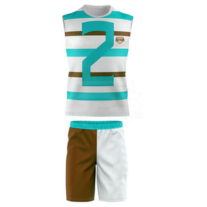 Venta caliente mejor diseño 7 en 7 uniforme logotipo personalizado ropa deportiva 7 en 7 uniforme en diferentes colores hecho en Pakistán - Product Image 3