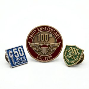 Pin de solapa de esmalte personalizado, recuerdo del aniversario del fabricante - Product Image 2