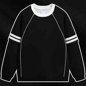 Vente en gros de sweats à capuche pour hommes sweats à double manche de haute qualité sweat raglan à manches longues - Product Image 3