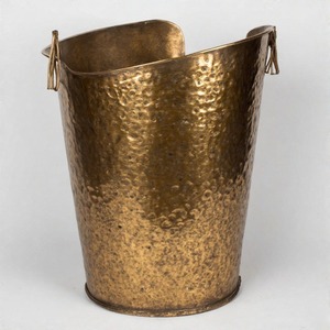 Poubelle en métal OpulentToss avec finition de style industriel ou salle de bain de restaurant de cuisine à domicile-pour la gestion des déchets de papier - Product Image 1