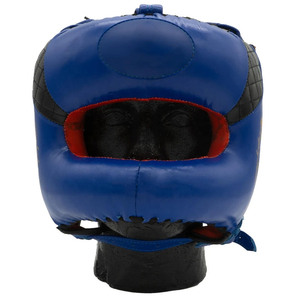 Casque de boxe en cuir pour adultes unisexe avec fermeture à boucle, design uni - Product Image 4