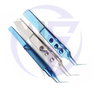 Forceps de capsulorhexis en acier inoxydable et titane médical Uttara, 3 pièces, angle incurvé 105 mm, instrument chirurgical ophtalmique Wenquar - Product Image 4
