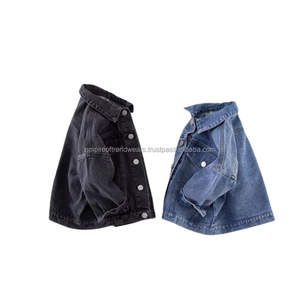 Veste en jean pour enfants et bébés filles de haute qualité, couleur personnalisée, décontractée, élégante, vêtements d'extérieur, saison d'automne, coton respirant - Product Image 2