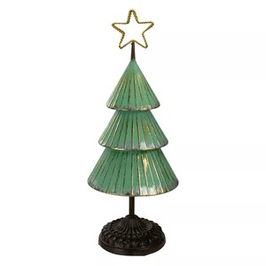 Best Selling Metal Green Christmas <b>Tree</b> with <b>Star</b> <b>For</b> Table Top in Low Price <b>For</b> Christmas Decoration - Product Image 1