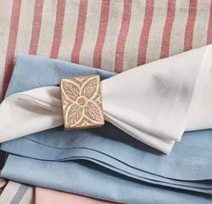 ที่ใส่แหวนผ้าเช็ดปากทำจากเรซินไม้สี่เหลี่ยมเป็นมิตรกับสิ่งแวดล้อมสำหรับโต๊ะในครัวสำหรับโรงแรมในโรงอาหารในงานแฮนด์เมด - Product Image 3