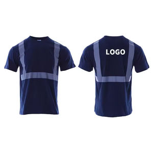 T-shirts de sécurité en soie respirants de haute qualité à haute visibilité pour hommes, vente en gros, nouveau style - Product Image 6