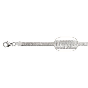 Collar de cadena mágica 050 de plata 925 hecho en Italia, patrones de fantasía de alta calidad, diferentes longitudes, tratamientos galvánicos para regalo - Product Image 1