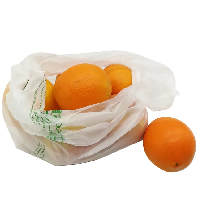 Best Preferred Food Grade Fresh Food Produce Plastic PE Bag Customized Color Logo Supermarket Fruit Vegetable Use Type