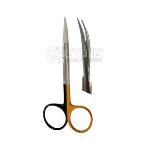 Ciseaux à iris en acier inoxydable durables Instruments chirurgicaux Ciseaux à iris pointus ophtalmiques incurvés - Product Image 3