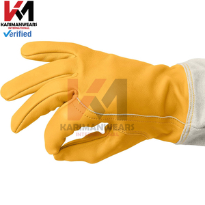 Gants d'apiculture de protection à manches longues, paume en cuir de haute qualité, anti-piqûres et résistants à l'usure, gants d'apiculture sûrs - Product Image 6