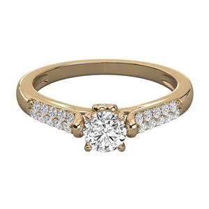 แหวนหมั้นเพชรแท้ 100% ทองคำแท้ 14K เพชรเลี้ยงในห้องปฏิบัติการ สี E เจียระไนแบบบริลเลียนท์ ได้รับการรับรองจาก IGI สำหรับผู้หญิง มีจำหน่ายในราคาประหยัด - Product Image 6