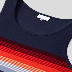 Débardeur décontracté personnalisé pour homme en coton respirant et écologique, idéal pour l'été et la gym, avec impression de logo OEM et marque privée, disponible en grandes tailles - Product Image 4