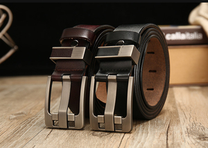 Cinturón de Cuero de Cocodrilo Genuino Personalizado para Hombre, Piel de Caimán Repujada con Hebilla de Acero para Jeans Casuales de Hombre y Mujer - Product Image 4