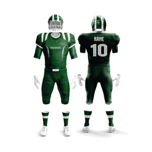 ชุดอเมริกันฟุตบอลผ้าใส่สบายทนทานออกแบบได้ตามต้องการเสื้อทีมฟุตบอลลายกราฟิก - Product Image 1