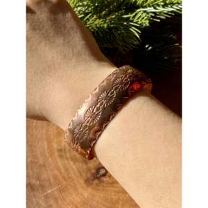 Sam Curtis Fashion Cuff <b>Bracelet</b> Hand Stamped <b>Copper</b> Design - Product Image 2