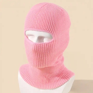 Wholesale Custom logo Beanie Hats Knit Full <b>Face</b> Cover Ski Mask Balaclava Ski Mask - Product Image 6