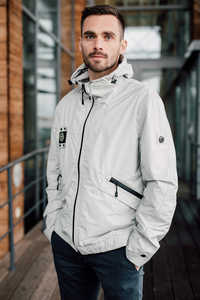 2025 nuevo diseño 100% poliéster entrenamiento y ropa para correr chaqueta para correr para hombres ropa al aire libre rompevientos para hombres - Product Image 2