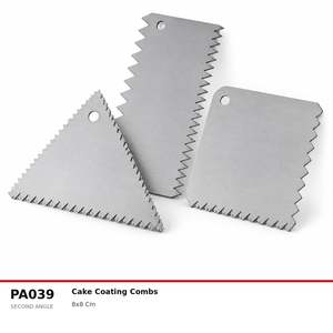 Fida Metal <b>Cake</b> Decorating <b>Comb</b>, <b>Cake</b> Icing <b>Comb</b> Triangle - Product Image 2
