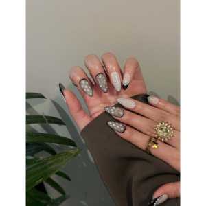 Uñas Postizas Pearl Noir, Elegantes y Lujosas - Product Image 4