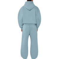 Survêtement à capuche en coton épais 100 % personnalisé pour homme, grande taille, style streetwear, hiver, écoresponsable, vente en gros