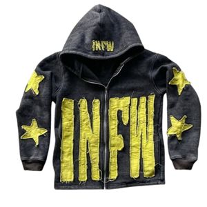 Sudaderas con cremallera de peso pesado de algodón 100% de alta calidad para hombre bordado de impresión personalizado para invierno - Product Image 5