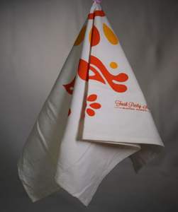 Custom Eco-Friendly Cotton Quick-Dry Hypoallergenic Kitchen <b>Towel</b> <b>Orange</b> Flower Design Disposable <b>Tea</b> <b>Towel</b> Wholesale Customized - Product Image 1