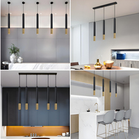 Lustre LED en aluminium de style Ming personnalisé, Ra90, température de couleur 3000K-6000K, pour l'éclairage des hôtels, restaurants et salons, garantie 3 ans
