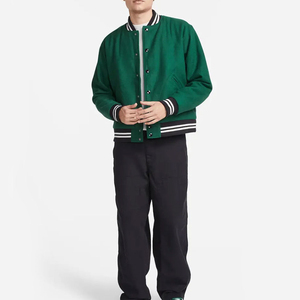 2025 New Hip Hop Baseball Varsity <b>Jacket</b> <b>Men</b> Furry <b>Letters</b> Embroidery Loose Breathable Varsity <b>Jackets</b> OEM Design Serviced - Product Image 5