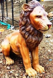 World Market's Premium Quality Lion Statue Suministros de jardín para una decoración de jardín animada - Product Image 2