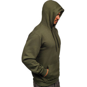 Sudadera con capucha lisa con logotipo personalizado para hombre, ropa de calle de gran tamaño, Jersey OEM, sudadera de lana, diseño personalizado, impresión bordada a granel - Product Image 5