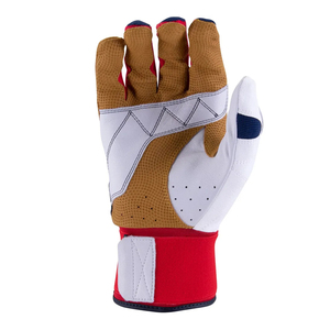 Guantes de Bateo de Béisbol para Zurdos, Personalizables al por Mayor, de Poliéster y Algodón, con Cierre de Velcro, Agarre Duradero para Entrenamiento y Partidos - Product Image 3