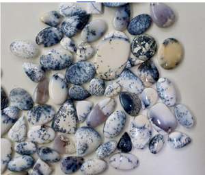 คุณภาพสูง Dendrite Cabochon สีขาวที่ไม่ซ้ำกันรูปไข่ธรรมชาติสีขาวตัด Dendrite โอปอลอัญมณีหลวมที่สวยงามเครื่องประดับควอทซ์ - Product Image 3