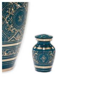 Urne funéraire en aluminium de haute qualité Urnes funéraires en métal de conception personnalisée en gros Artisanat - Product Image 6