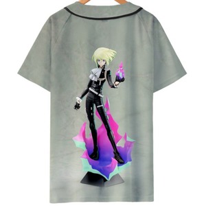 mens button <b>down</b> sublimation print baseball jersey solid slim fit baseball shirt - Product Image 2