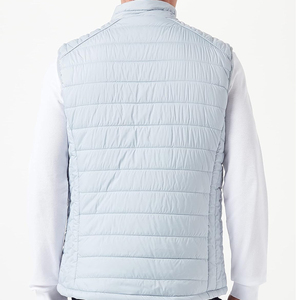 Nouveau modèle de veste Gilet en duvet personnalisé vente en gros Gilet bouffant avec logo Gilet bouffant en duvet léger manches courtes pour hommes - Product Image 4