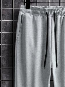 กางเกงวิ่งผ้าฟลีซระบายอากาศได้ดีสำหรับผู้ชายกางเกงวอร์มลำลองพร้อมเชือกรูดกางเกงกีฬาใหม่สำหรับฟิตเนสและวิ่ง - Product Image 4
