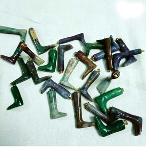 Jaspe Natural Hamsa tallado a mano cabujón piedra preciosa tallada a mano para hacer joyería de Festival para decoración del hogar gemas - Product Image 2