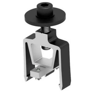 Abrazadera Solar Mid Clamp SMR Pop-On de Aluminio Anodizado Negro para Techos y Cocheras - Product Image 2